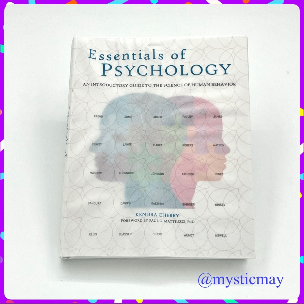 Essentials of Psychology by Kendra Cherry Hardcover Non-Fiction Book